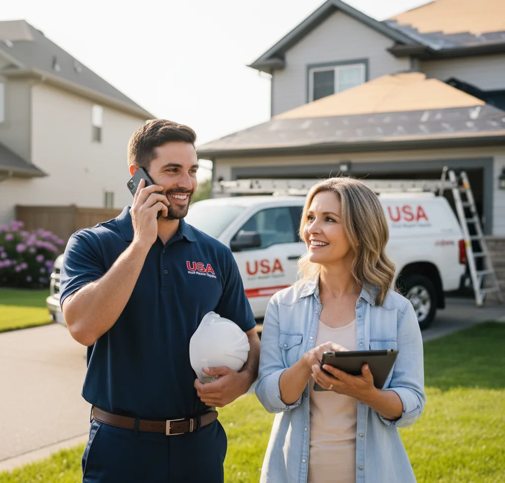 USA Roof Repair Experts customer support in Garnett